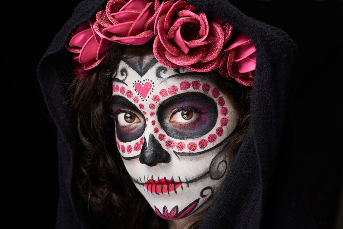Un squelette inspiré de la fête des Morts mexicaine