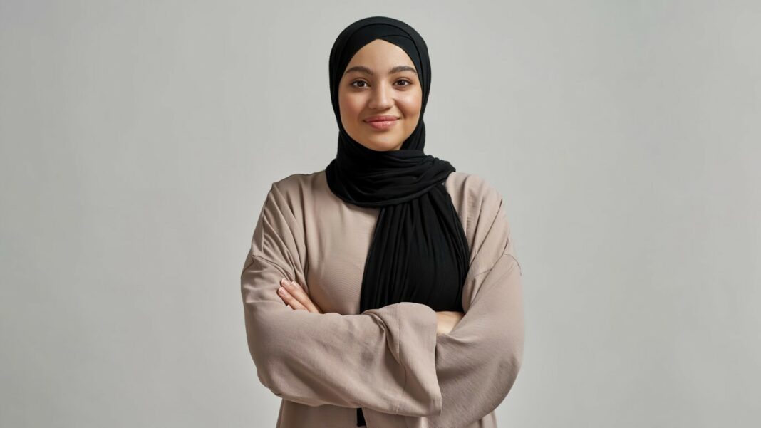 Femme musulmane sans maquillage lors du Ramadan